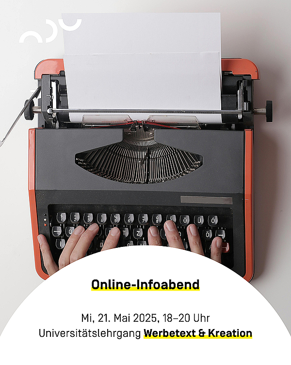 Online-Infoabend Universitätslehrgang Werbetext & Kreation
