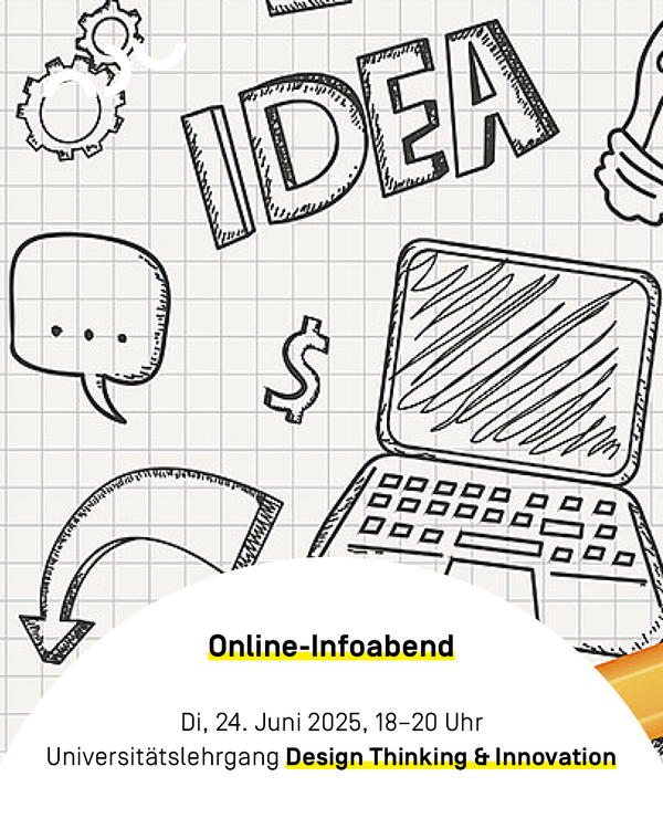 Online-Infoabend Universitätslehrgang Design Thinking & Innovation