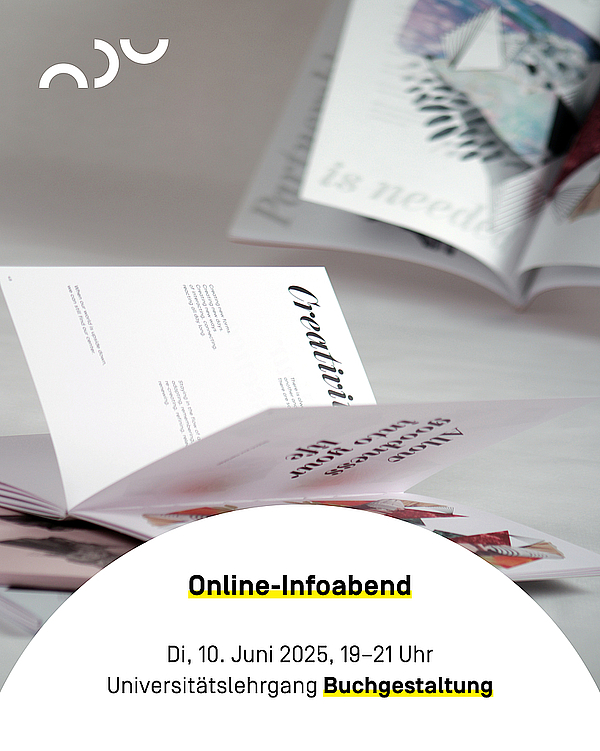 Online-Infoabend Universitätslehrgang Buchgestaltung
