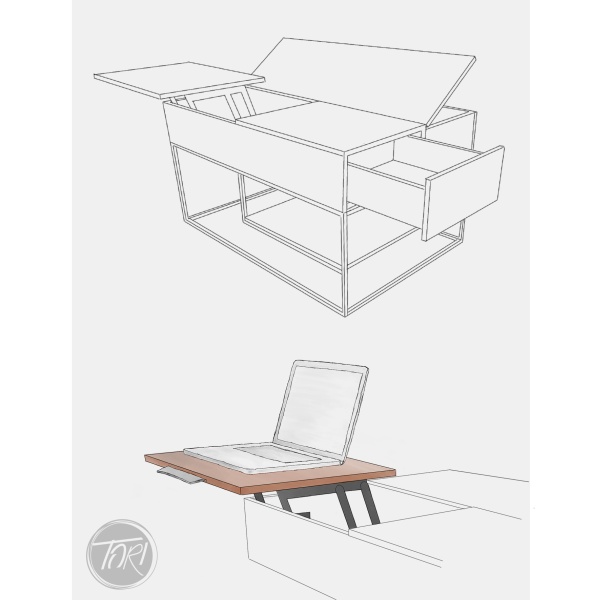 Design eines Prototypen eines Tisches