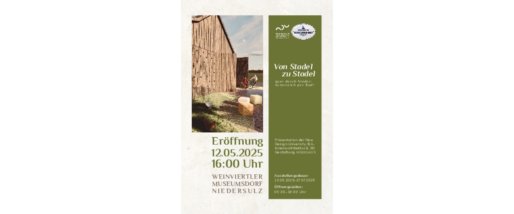 Plakat: Von Stadel zu Stadel