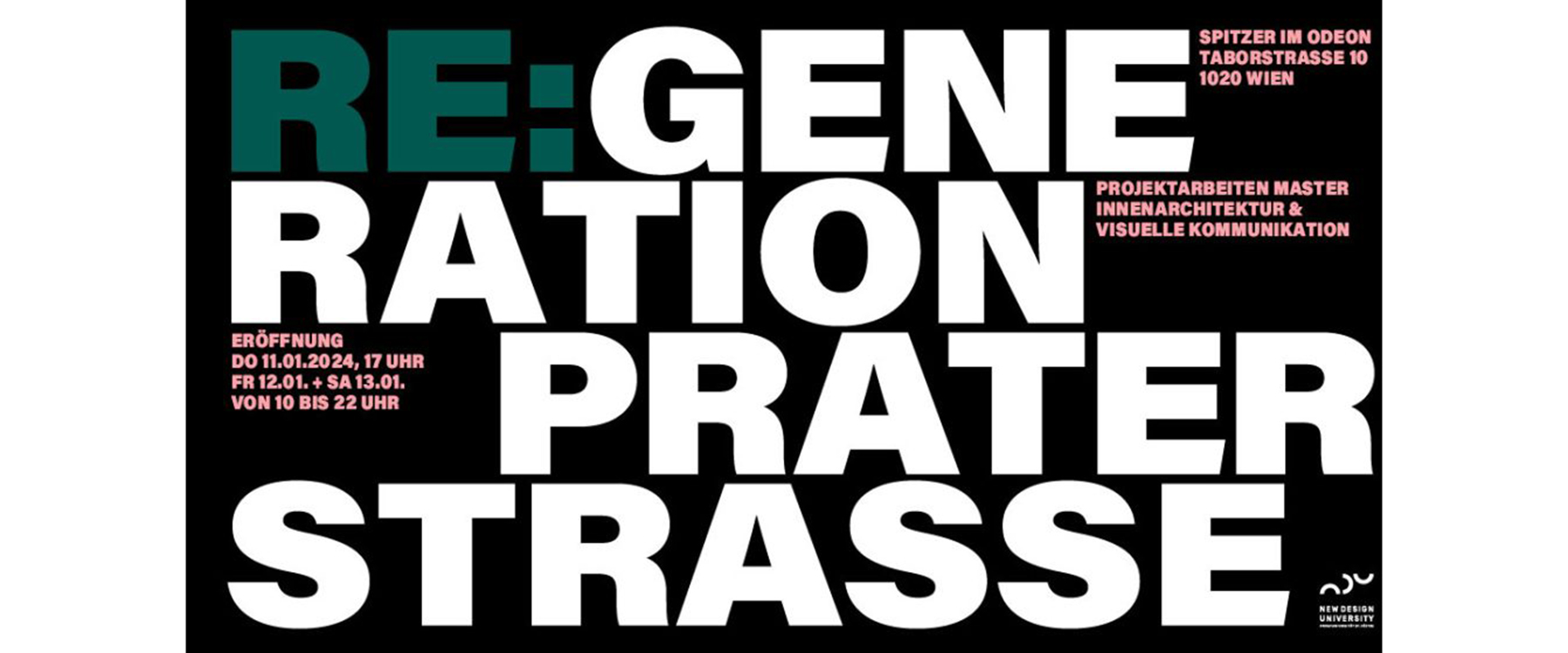 Plakat: Re:Generation Praterstraße