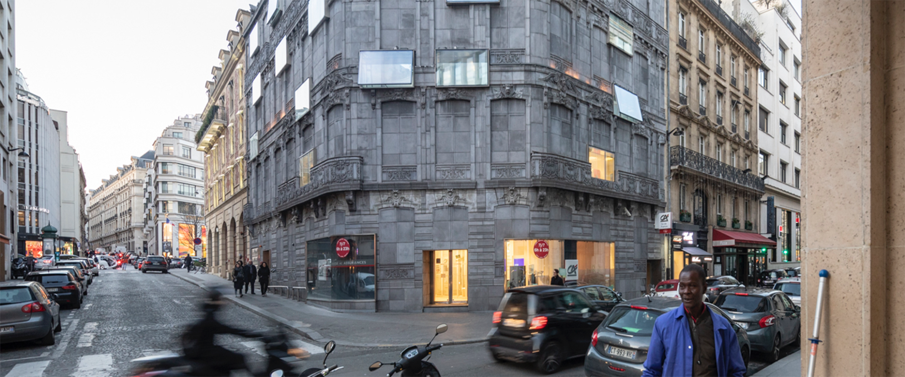 Eine viel Befahrene Altstadt