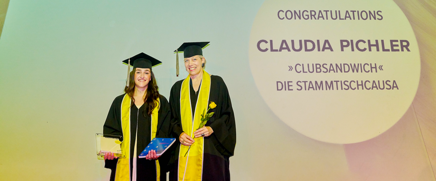 Übergabe des Motinnovation Award an Claudia Pichler