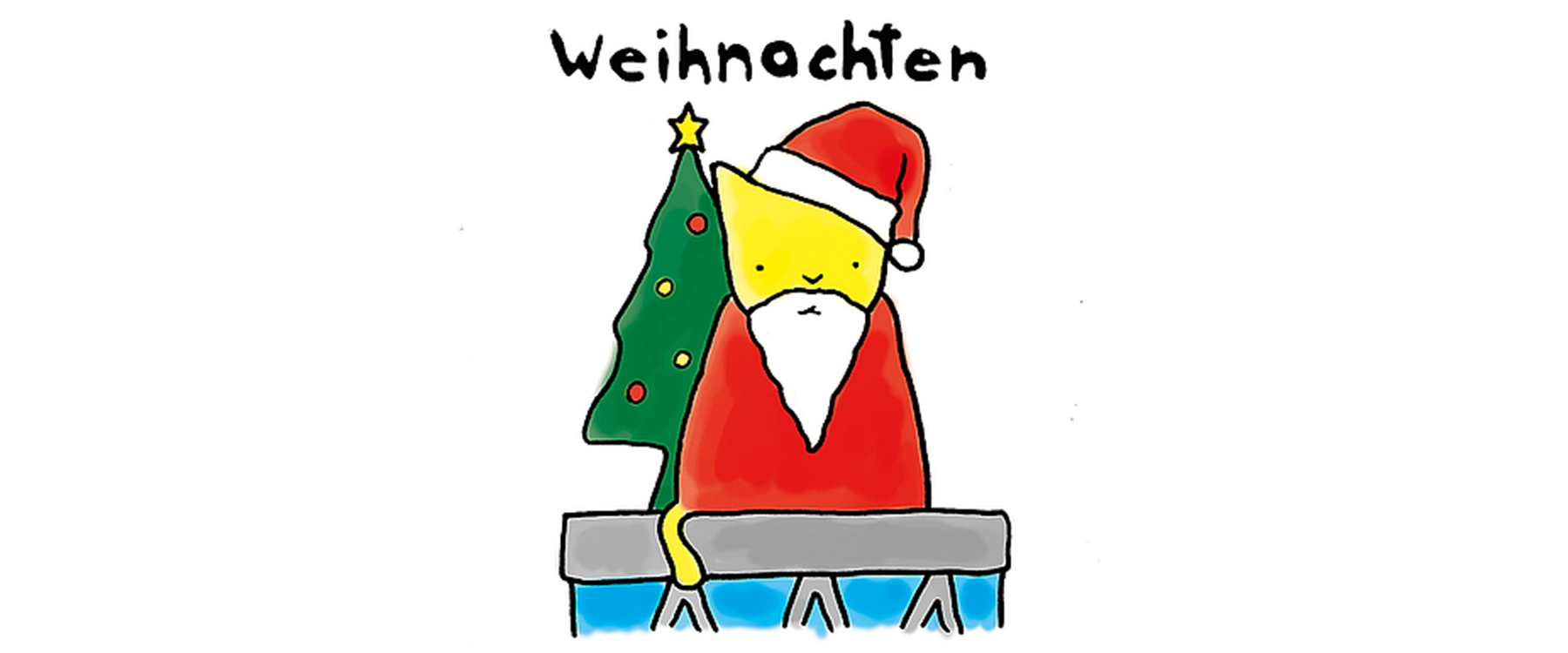 Die ÖH-Katze in Santa Clause Kostüm