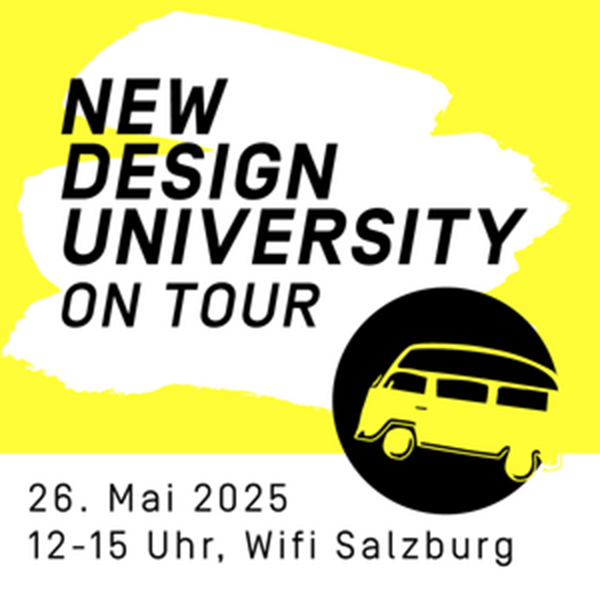 Plakat: New Design University on Tour