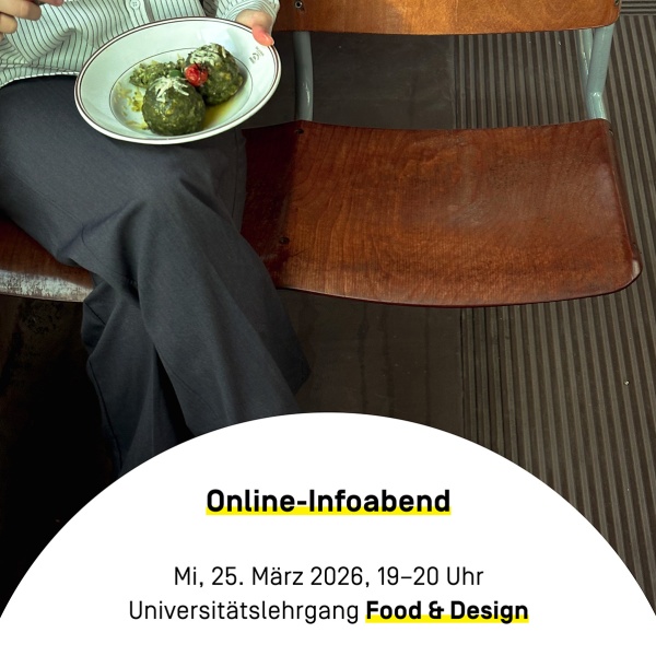 Online-Infoabend Universit&auml;tslehrgang Food & Design