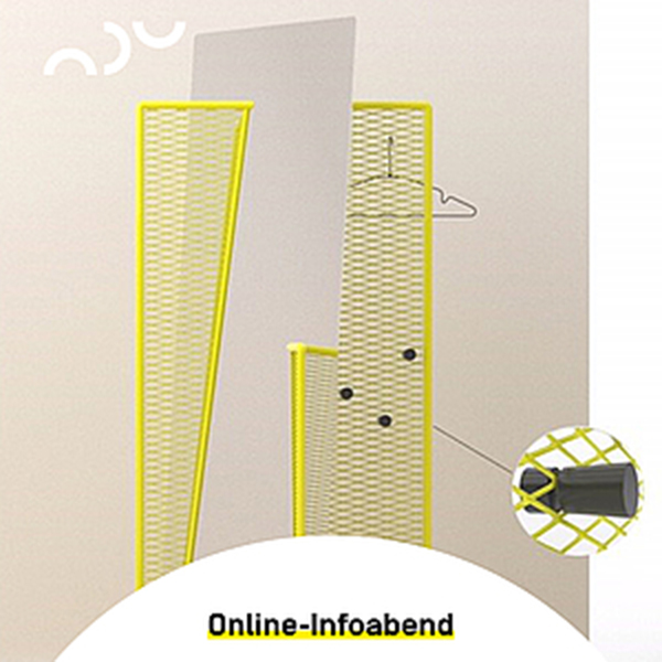 Plakat für den Online-Infoabend