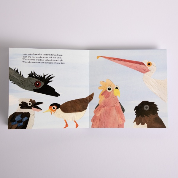 Buchseiten "Vögel"